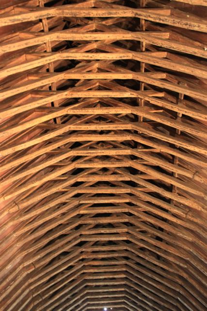 The roof timbers of the Collegiate Church of St Mary the Virgin, Youghal, Co Cork which have been carbon-dated to 1135 A.D. =/- 40 years